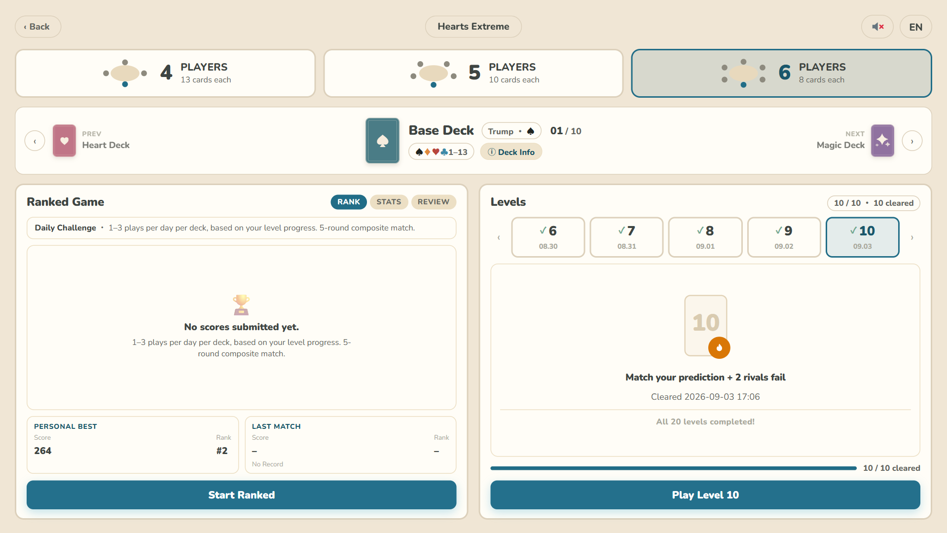 Rank Dashboard